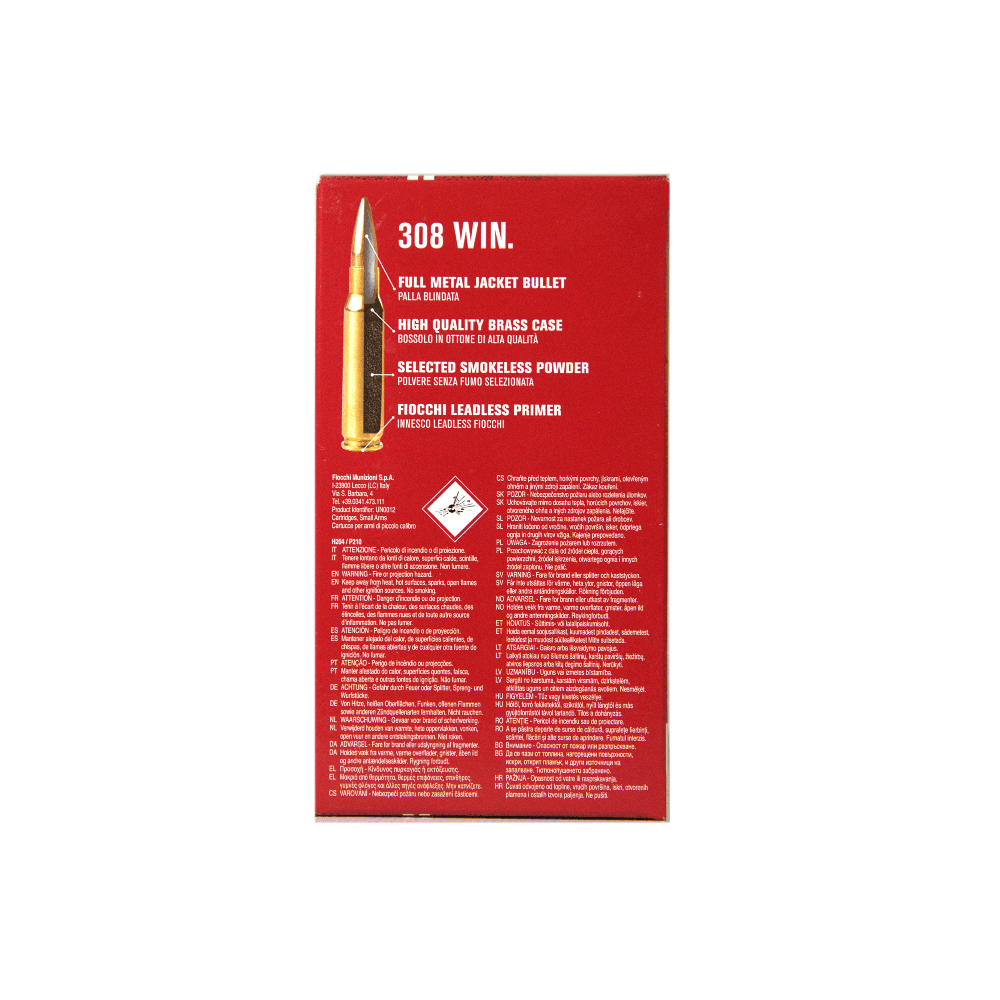 Amunicja FIOCCHI .308 Winchester LL Classic 147 gr FMJ - obrazek 2